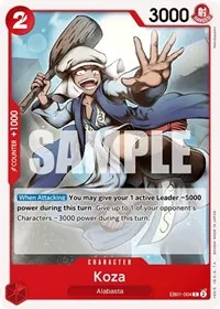 Koza (Extra Booster: Memorial Collection) — One Piece Card Game Card Value