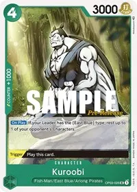Kuroobi (Pillars of Strength Pre-Release Cards) — One Piece Card Game Card Value