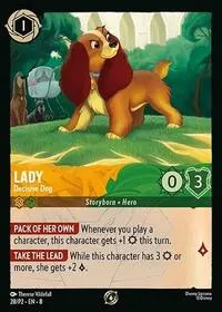 Lady Decisive Dog (Disney Lorcana Promo Cards)