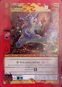 Lava Bear (Caster's Cup Promo Cards)