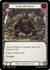 lead with power blue (Blitz Deck: Heavy Hitters - Rhinar)