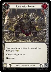 lead with power red (Blitz Deck: Heavy Hitters - Kayo) — Flesh & Blood TCG Card Value