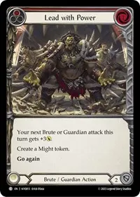 lead with power red (Blitz Deck: Heavy Hitters - Kayo)