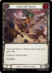 lead with speed yellow (Blitz Deck: Heavy Hitters - Kassai)