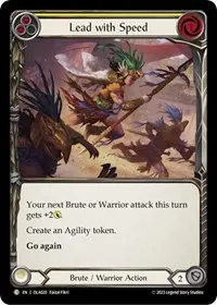 lead with speed yellow (Blitz Deck: Heavy Hitters - Olympia)