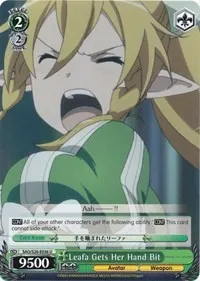 Leafa Gets Her Hand Bit (Sword Art Online)