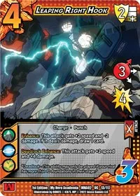 Leaping Right Hook (UniVersus: My Hero Academia: Crimson Rampage) — UniVersus Card Value