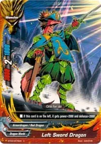 Left Sword Dragon (Darkness Fable) — Future Card BuddyFight Card Value