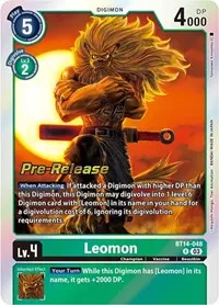 Leomon (Blast Ace Pre-Release Cards)