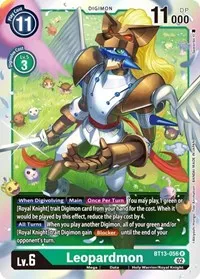 Leopardmon (Versus Royal Knights) — Digimon Card Game Card Value