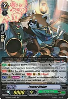 Lesser Writer (G-CHB02: We ARE!!! Trinity Dragon)