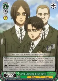 Levi Drawing Boundaries SR (Attack On Titan: Final Season) — Weiss Schwarz Card Value
