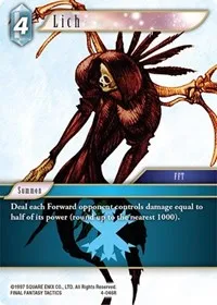 Lich (Opus IV) — Final Fantasy TCG Card Value