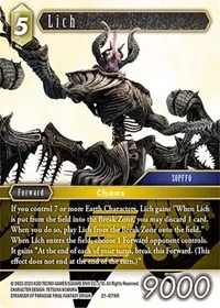 Lich (Beyond Destiny) — Final Fantasy TCG Card Value