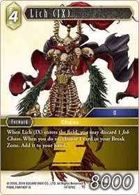 Lich IX (Opus XIV: Crystal Abyss) — Final Fantasy TCG Card Value