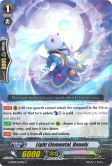 Light Elemental Honoly (G-BT09: Divine Dragon Caper)