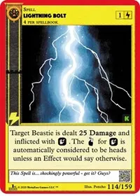 Lightning Bolt (Cryptid Nation: Kickstarter Edition)