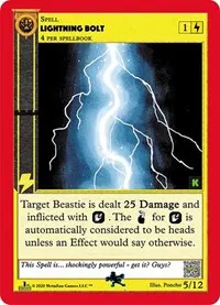Lightning Bolt (Cryptid Nation: Kickstarter Edition Tribal Theme Decks)