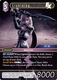Lightning EX (FF: Promo Cards) — Final Fantasy TCG Card Value