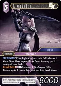 Lightning EX (FF: Promo Cards)