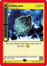 Lightning Glass (Cryptid Nation: Kickstarter Edition Tribal Theme Decks)
