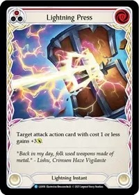 Lightning Press Red (Blitz Deck: Tales of Aria - Lexi)