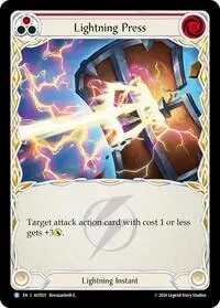 Lightning Press Red (Armory Deck: Aurora)