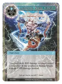Lightning Speed Crash (Winds of the Ominous Moon) — Force of Will Card Value