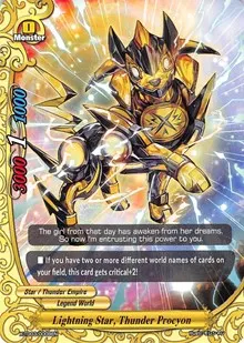 Lightning Star Thunder Procyon (X-TD03: Thunderous Warlords Alliance)