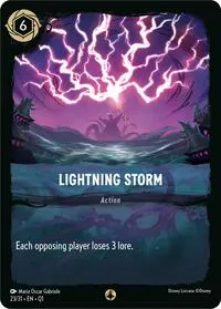 Lightning Storm (Illumineer's Quest: Deep Trouble) — Lorcana TCG Card Value