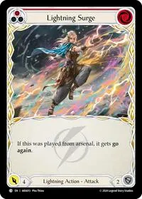 Lightning Surge Red (Blitz Deck: Rosetta - Aurora) — Flesh & Blood TCG Card Value