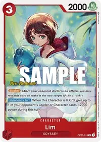 Lim (Pillars of Strength Pre-Release Cards) — One Piece Card Game Card Value