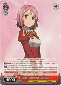 Lisbeths Determined Confession (Sword Art Online Re: Edit) — Weiss Schwarz Card Value