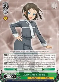 Lively Smile Ronie (Sword Art Online -Alicization- Vol.2) — Weiss Schwarz Card Value