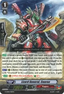 Lizard General Conroe RRR Foil (G-Legend Deck Vol.2: The Overlord Blaze)