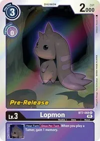 Lopmon (Next Adventure Pre-Release Cards) — Digimon Card Game Card Value
