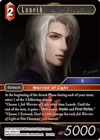 Luneth (Emissaries of Light) — Final Fantasy TCG Card Value