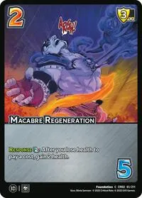 Macabre Regeneration (Critical Role: Heroes of Exandria)