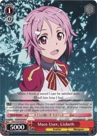 Mace User Lisbeth (Sword Art Online) — Weiss Schwarz Card Value