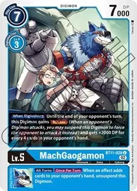 MachGaogamon (Dimensional Phase) — Digimon Card Game Card Value