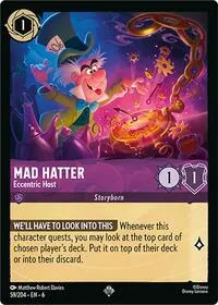 Mad Hatter Eccentric Host (Azurite Sea) — Lorcana TCG Card Value