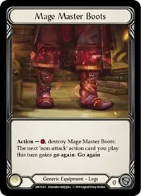 Mage Master Boots (Arcane Rising) — Flesh & Blood TCG Card Value
