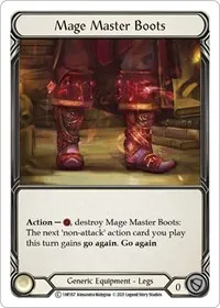 Mage Master Boots (History Pack Vol.1) — Flesh & Blood TCG Card Value