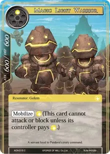 Magic Light Warrior (Ancient Nights) — Force of Will Card Value