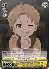 Magic Practice Rudeus (Mushoku Tensei: Jobless Reincarnation) — Weiss Schwarz Card Value