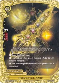 Magic Sword Azoth (Terror of the Inverse Omni Lords) — Future Card BuddyFight Card Value