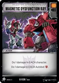 Magnetic Dysfunction Ray (Titan Masters Attack)