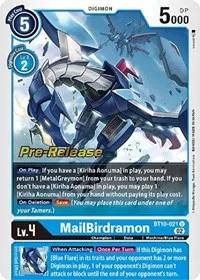 MailBirdramon (Xros Encounter Pre-Release Cards)