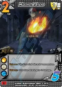 Making A Stand (UniVersus: My Hero Academia: Crimson Rampage)