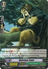 Malicious Saber (G-BT02: Soaring Ascent of Gale & Blossom)